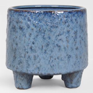 15.212 Pot op voet living blauw 12.8 cm Studio