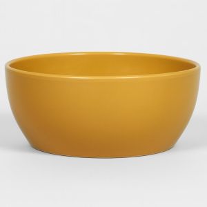 Schaal Boule OkerGeel D24,5H9,5cm Studio White